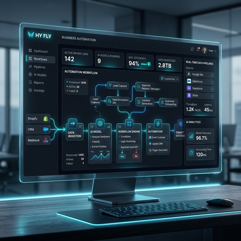 HY FLY Automation Presentation Mockup